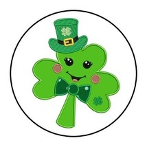 30 St Patrick&#39;s Day Clover Envelope Seals Labels Stickers 1.5&quot; Round patricks - £5.97 GBP