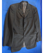 3 BUTTON DESIGNER JONES NEW YORK DARK GRAY SUIT JACKET 39L / 39 LONG - $703.90 MXN