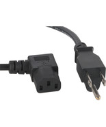 Iec 10 Ft. Right Angle Power Cord Black 18/3 - £7.90 GBP