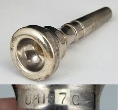 Vintage UMI 7c Trumpet  Mouthpiece Silver Band Marching - $19.99