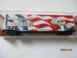 Micro-Trains # 03800580 Micro-Mouse Independence Day 50&#39; Standard Box Ca... - $38.39 CAD