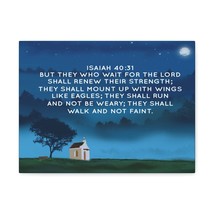  Isaiah 40:31 Renew Their Strength Night Bible Verse Canvas Chri - £56.77 GBP+