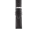 Morellato Genuine Leather Watch Strap - Black - 20mm - Chrome-plated Sta... - £17.65 GBP