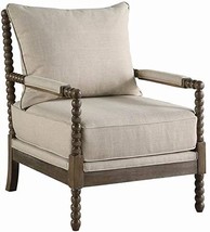 Coaster Home Furnishings Cushion Back Oatmeal And Natural Accent Chair, 29.5" D - $482.99