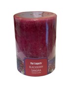 Pier 1 Imports Blackberry Sangria Candle Pillar New 3”x4” - $28.00