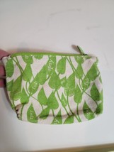 Ipsy Makeup Travel Bag Cosmetics Pouch Small Handbag Clutch Green Cloth - $7.83
