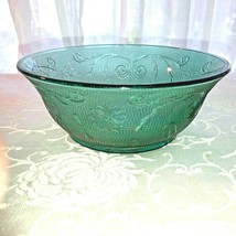 Teal Sandwich Bowl 6 3/4&quot; Wide by Tiara Indiana mint - £18.87 GBP