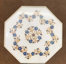 12&quot;x12&quot;  Marble &amp; Semi Precious Inlay Centre Table Top with 24 inch Base - £1,146.04 GBP