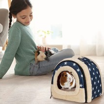 Guinea Pig Bed Rabbit Bed Cozy Guinea Pig Hideout House Bunny Hideout for Rabbit - £31.27 GBP