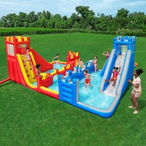 Inflatable Water Slide Blow Up Waterslides Water Park At Home Backyard H2OGO New - £659.03 GBP
