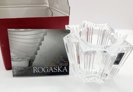 Rogaska (Heavy Lead Crystal) Star Votive Candle Holder Made In Czech Rep - $14.99