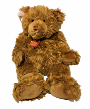 Build a Bear Brown Plush Teddy Bear CENTENNIAL Tag 2001 LTD Pink Bow 18&quot;... - £31.69 GBP