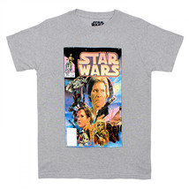 Star Wars &quot;The Original Marvel Years&quot; #81 Retro Comic Cover T-Shirt Grey - $31.98+