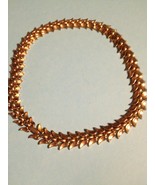 TRIFARI Vintage GoldTone Leaf NECKLACE - 16 inches long - FREE SHIPPING - £25.18 GBP