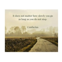 &quot;Do Not Stop&quot;- Confucius Quotes-Inspirational Wall Art. 10 X 8&quot; Motivational - £31.16 GBP