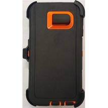 Heavy Duty Shockproof Case w/ Clip for Samsung Note 5 BLACK/ORANGE - £4.68 GBP