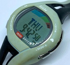 MIO Breeze Petite Lady Black Green Digital Fitness Tracker Quartz Watch Hours - £7.82 GBP