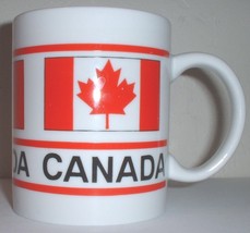 Canadian Flag motif ceramic coffee mug - £11.99 GBP