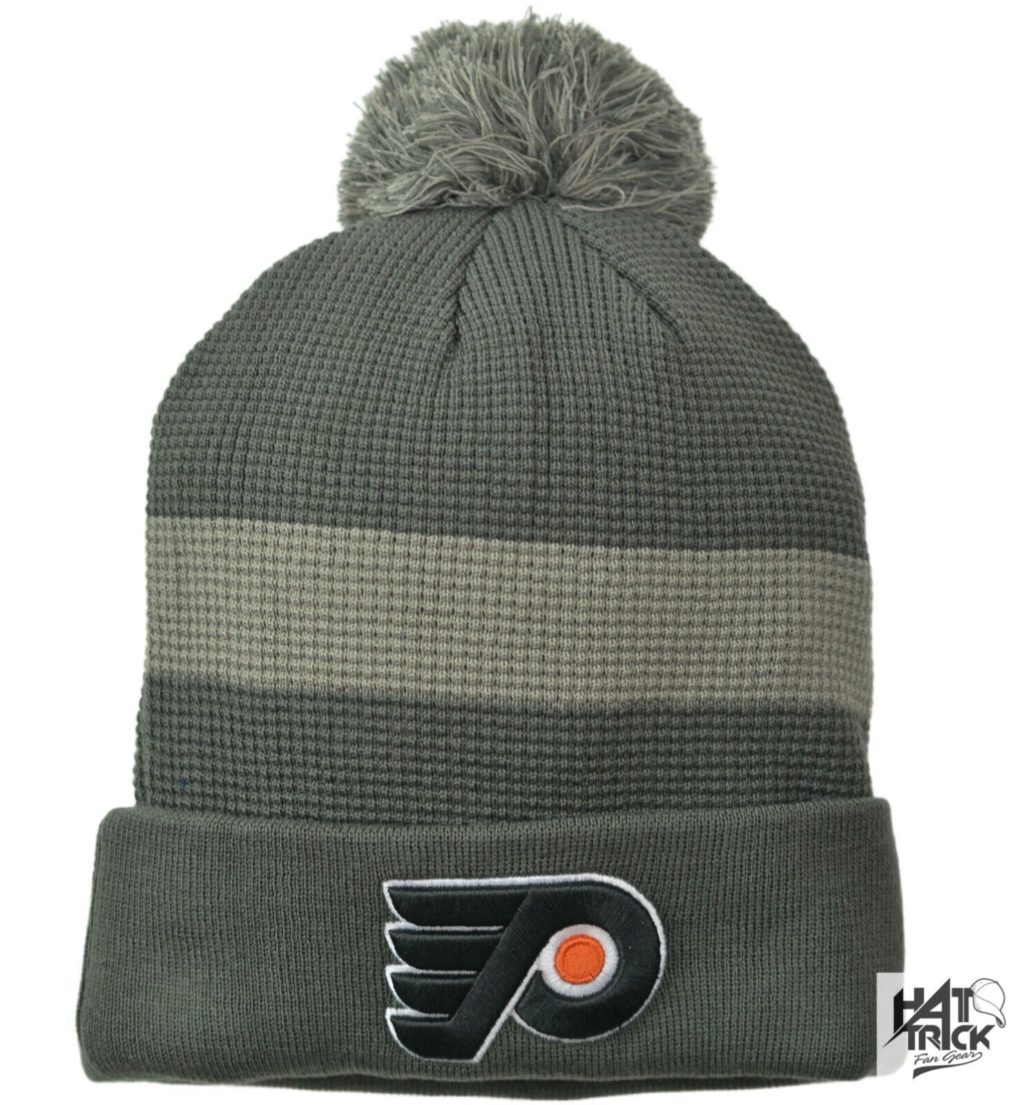 Philadelphia Flyers NHL Home Ice Cuffed Knit Beanie Pom Winter Hat by Fanatics