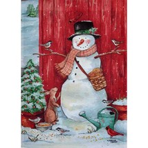 Snowman Christmas Winter House Flag-2 Sided, 28&quot; x 40&quot; - £14.22 GBP