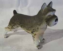 Vintage Schnauzer Figure Figurine Dog 5&quot; x 4&quot; - £23.62 GBP