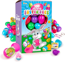 Giraffe 100 Pack Prefilled Easter Eggs Bulk - Multi Color Plastic Filled... - $49.35