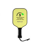Personalizable Pickleball Kit, 2 paddles 2 balls, kitchen funny quote cu... - $66.51