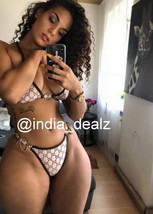 AMIRAH DYME Photo big black butt busty bikini thong Sexy model female wo... - €6,31 EUR+
