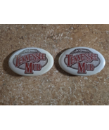 Set of 2 Jack Daniel’s Tennessee Mud Pins Buttons Pinbacks Oval Advertis... - €10,06 EUR