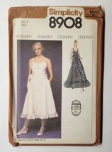 1978 Simplicity 8908 Gunne Sax Misses&#39; Dress In Two Lengths Size 8 Miss ... - £70.05 GBP