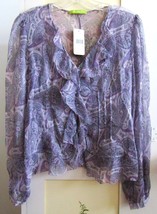 NEW Beautifully Detailed Sheer Top by SIGRID OLSEN~XS~NWT~Retail $239.00 - £79.99 GBP