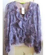NEW Beautifully Detailed Sheer Top by SIGRID OLSEN~XS~NWT~Retail $239.00 - £80.73 GBP