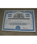 Vintage 1958 Stock Certificate CRI&amp;P Railroad Company 100 Shares - £18.69 GBP