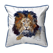 Betsy Drake Lion Small Indoor Outdoor Pillow 12x12 - £39.44 GBP