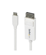 Startech CDP2DP2MBW 6.6FT (2M) USB-C TO DISPLAYPORT 1.2 CABLE 4K 60HZ, B... - $64.91