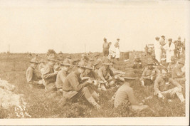 1918 RPPC: WWI Soldiers In Field W. M. Swint Photographer Unposted - $19.75