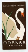 Odense Denmark Brochure Hans Christian Anderson Birthplace Ugly Duckling Cover  - £14.01 GBP