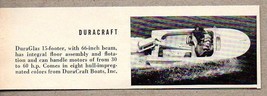 1960 Magazine Photo DuraCraft DuraGlas 15 Ft  Boats - £6.25 GBP