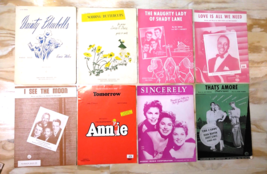 Lot of (24) Vintage Sheet Music Standards Annie, The Way We Were, Yellow... - $28.09