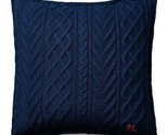 Ralph Lauren Highland Knit Deco Pillow Navy $215 - £87.44 GBP