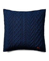 Ralph Lauren Highland Knit Deco Pillow Navy $215 - £87.53 GBP