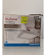 Broan-NuTone Roomside Ceiling Exhaust Fan w/ Square LED Panel &amp; Easy Cha... - $101.87