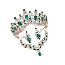 Baroque Wedding Crown for Bride, 3-pack Tiara Bridal - $128.22