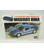 VINTAGE 1979 ISSUE REVELL MASERATI BORA MODEL KIT UNBUILT OPEN BOX - $123.07 CAD