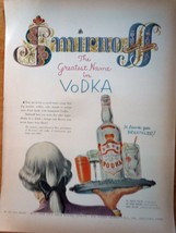 Smirnoff The Greatest Name In Vodka Package Magazine Advertising Print Ad 1952 - £7.20 GBP