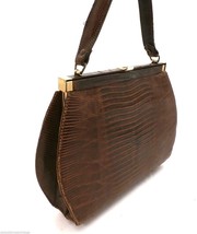 Vintage Lizard /Snakeskin Handbags Lot Bonus Snakeskin Wallet - $73.36