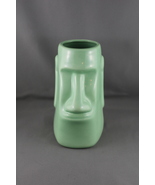 Tiki Mug - Green Moai Head - Ceramic Mug - $49.00