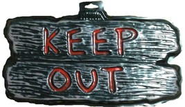 Gothic Warning Sign--KEEP OUT--Door Man Cave Teen Room Halloween Decoration Prop - £3.74 GBP