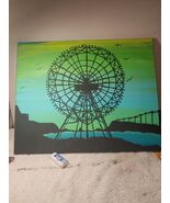Abandoned Ferris Wheel Painting - $120.00