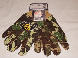 Work Gloves Colorado Buffaloes Blue Men&#39;s One Size Adult Camo NEW Garden OSFM - £7.72 GBP